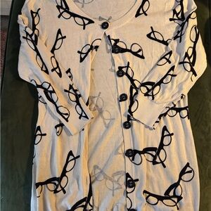 Kitschy Glasses Cardigan